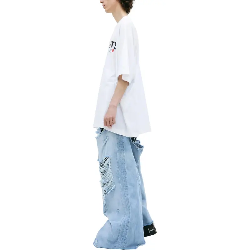 Vetements Flag Logo T Shirt 'White'-5