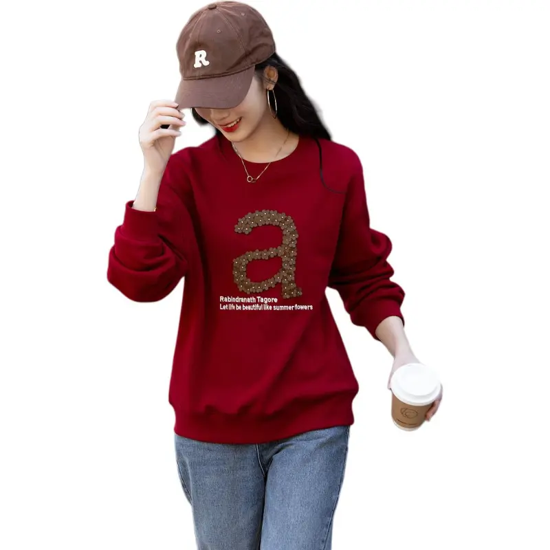 【dme】 Sweatshirt Women's Burgundy-1