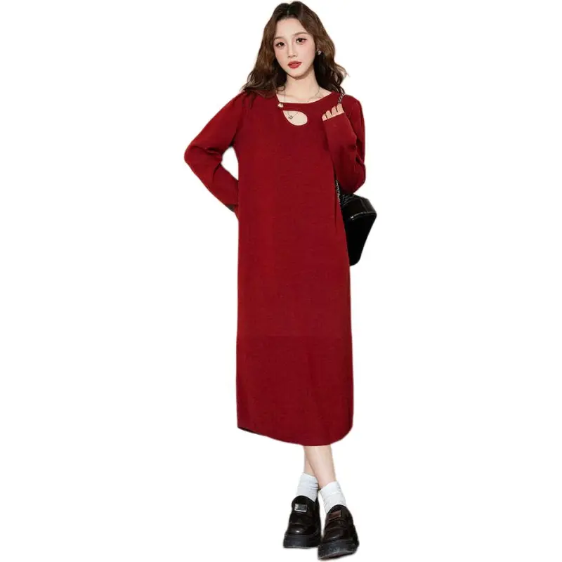 Tonlion Long Sleeved Dresses Women's-4