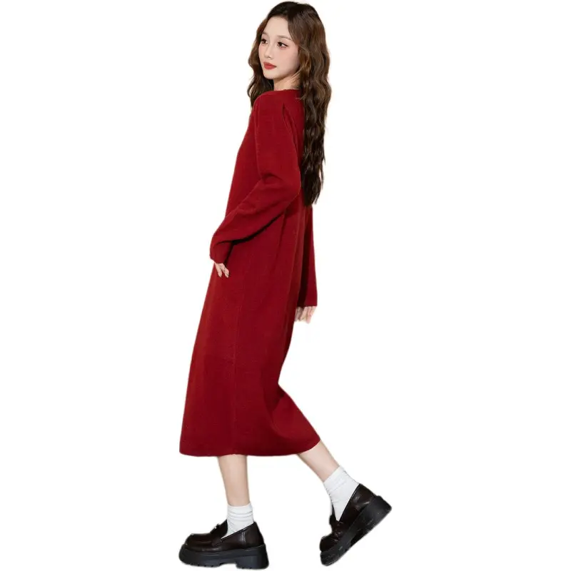 Tonlion Long Sleeved Dresses Women's-3