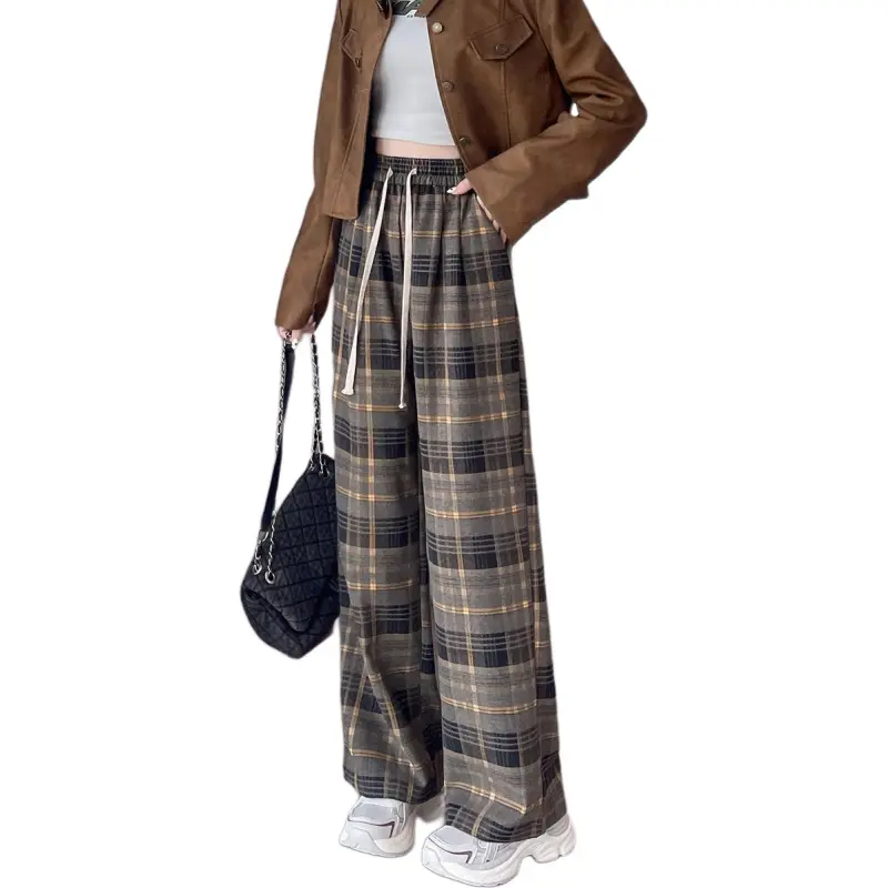 Tonlion Casual Pants Women's Antumn Leaves Yellow-1