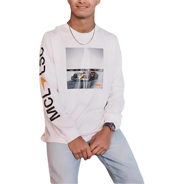 Mclaren X Levis McLaren Racing Co branded Edition T Shirts Men White-2
