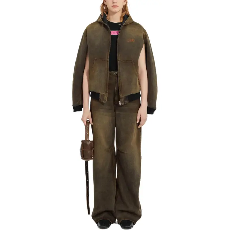 MM6 Maison Margiela Zip Up Hooded Jacket-1