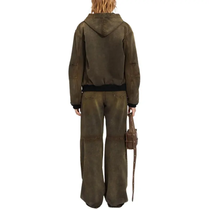 MM6 Maison Margiela Zip Up Hooded Jacket-3