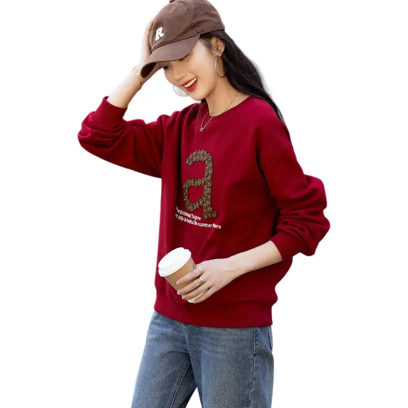 【dme】 Sweatshirt Women's Burgundy-2