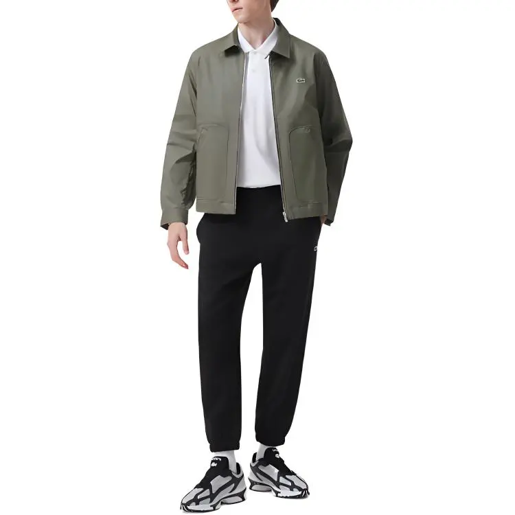 LACOSTE Casual Pants Men's Black-2