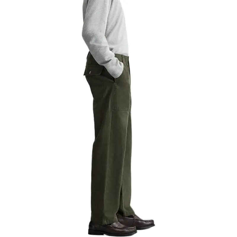 ZARA Casual Pants Men's Dark Khaki-4