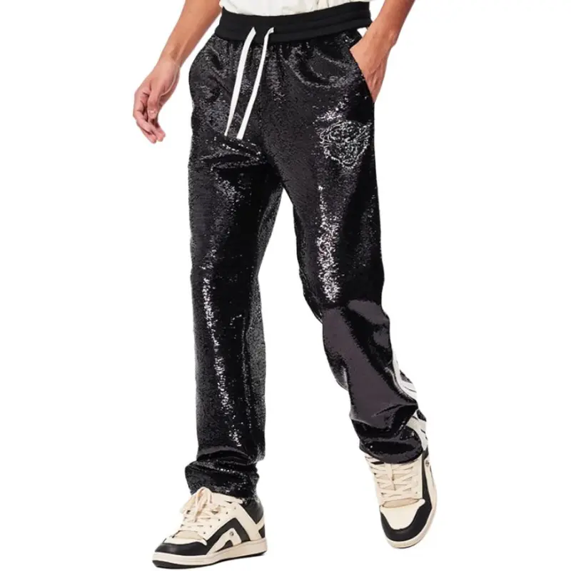 Ed Hardy FW24 Casual Pants Men's Black-3