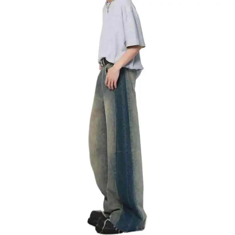 YINLEI Jeans Unisex Blue-3
