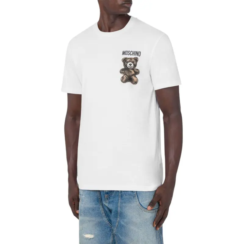 MOSCHINO Teddy Bear Printed Crewneck T Shirt-1