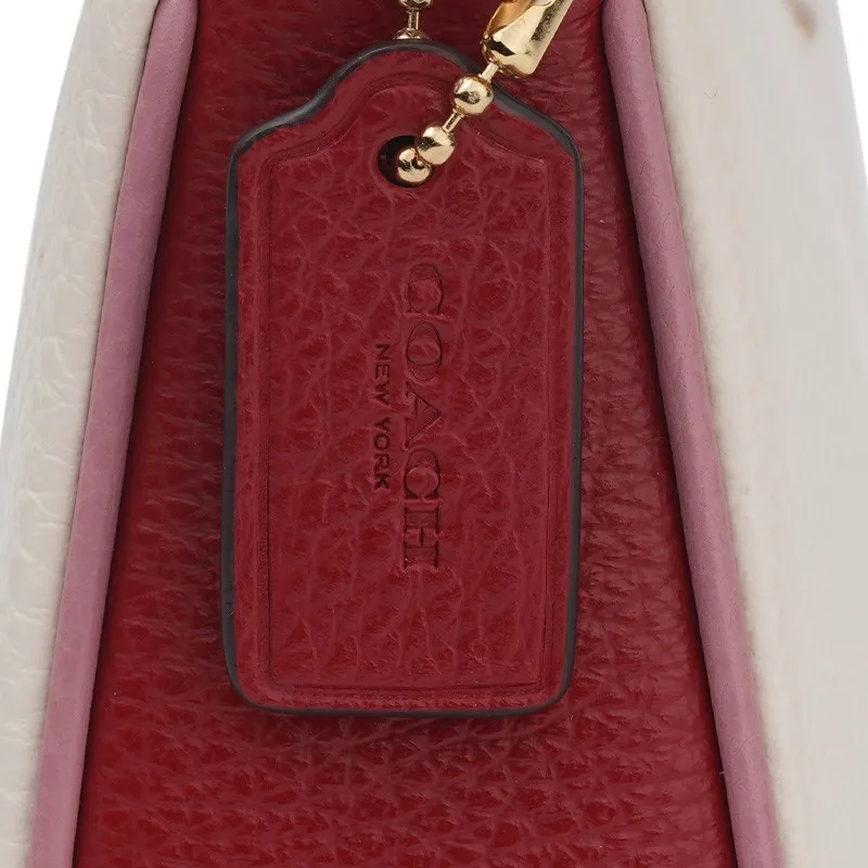 COACH Nolita Leather Pochette, Shoulder Bag, Clutch Trumpets Women's White-4