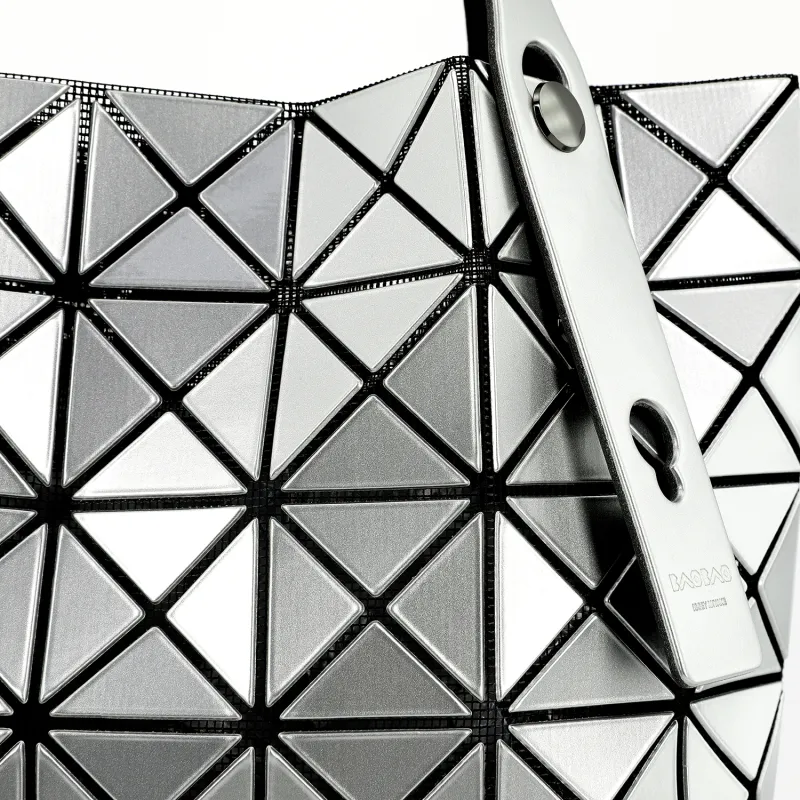 ISSEY MIYAKE Prism PVC Tote Bag Shopping Bag Handbag Shoulder Bag Regular Women's Silver-4