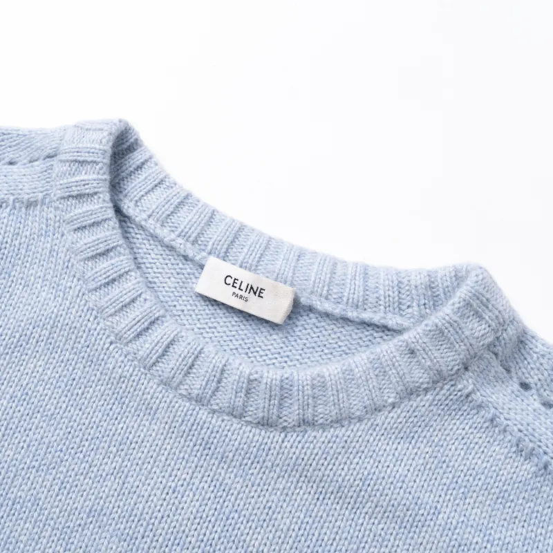 CELINE Loose Fit Sweater Women's Blue-3