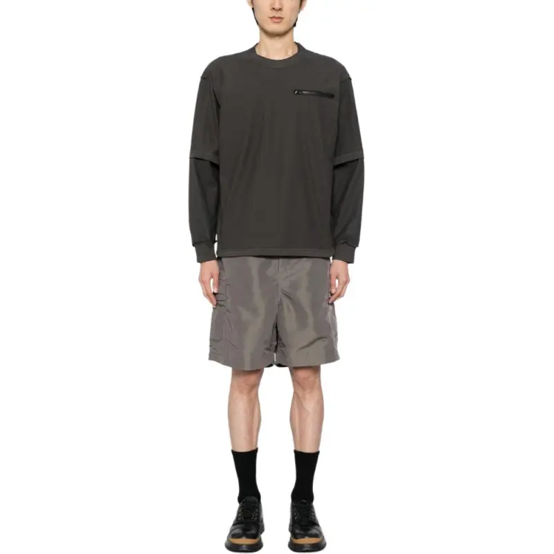 Sacai Matte Taffeta Shorts-2