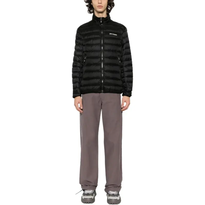 PALM ANGELS Logo Printed Quilted Jacket-3