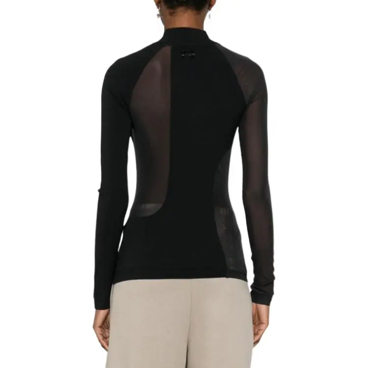 Adidas Women's Y 3 Knit Long Sleeve Top Black-4