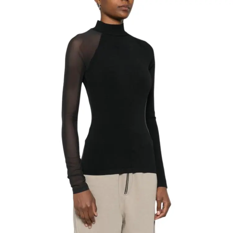 Adidas Women's Y 3 Knit Long Sleeve Top Black-3