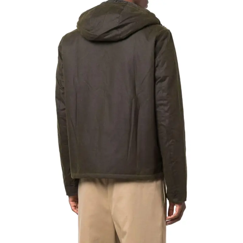 BARBOUR Button Up Hooded Winter Jacket-3