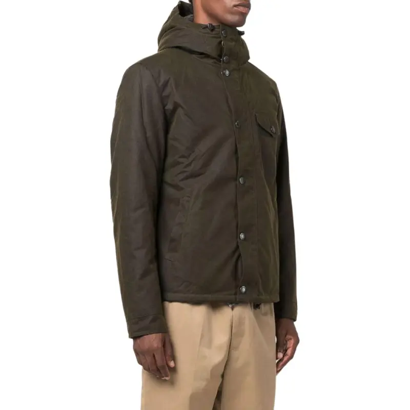 BARBOUR Button Up Hooded Winter Jacket-2
