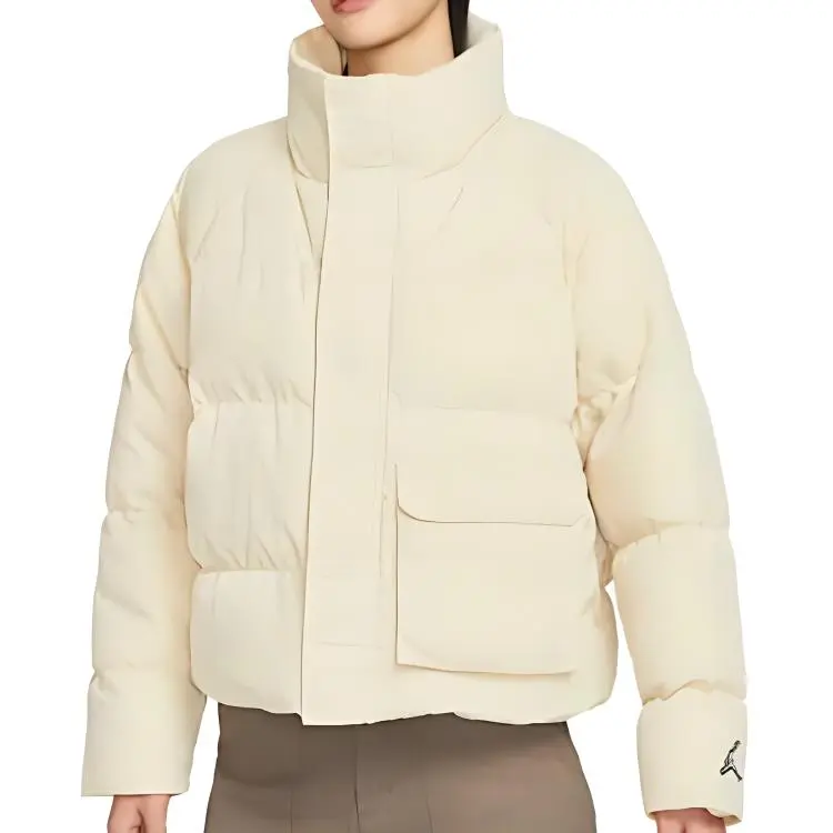 Jordan Puffer Jackets Women's Light Yellow-2