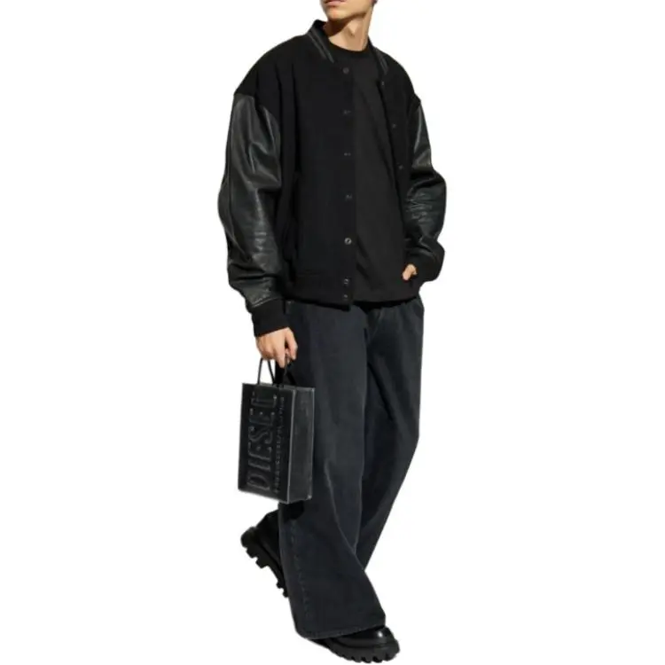 DIESEL L Nyman Panelled Bomber Jacket-1