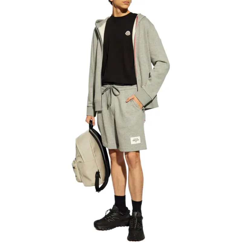 Moncler Logo Patch Zip Up Hoodie-1