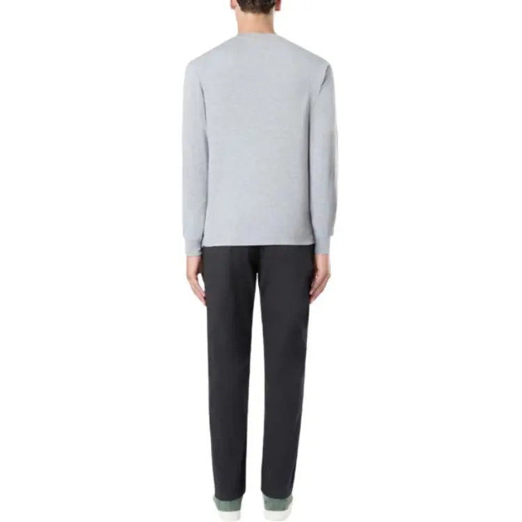 STONE ISLAND Compass Patch Logo Long Sleeve T Shirt-3
