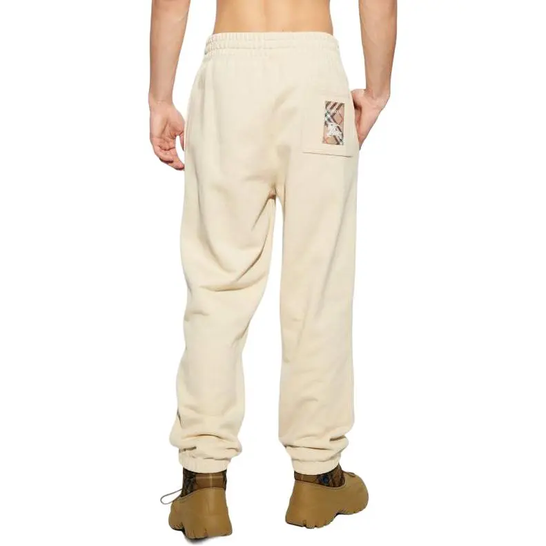 Burberry Check Pattern Elastic Waist Jogging Pants-3
