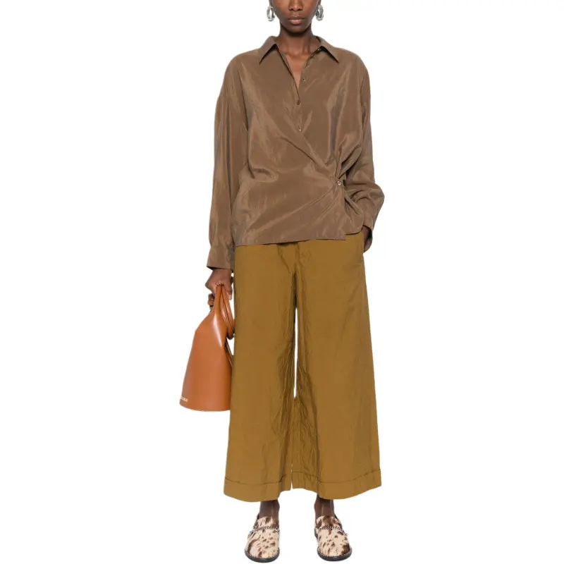 Lemaire Long Sleeved Draped Shirt-1