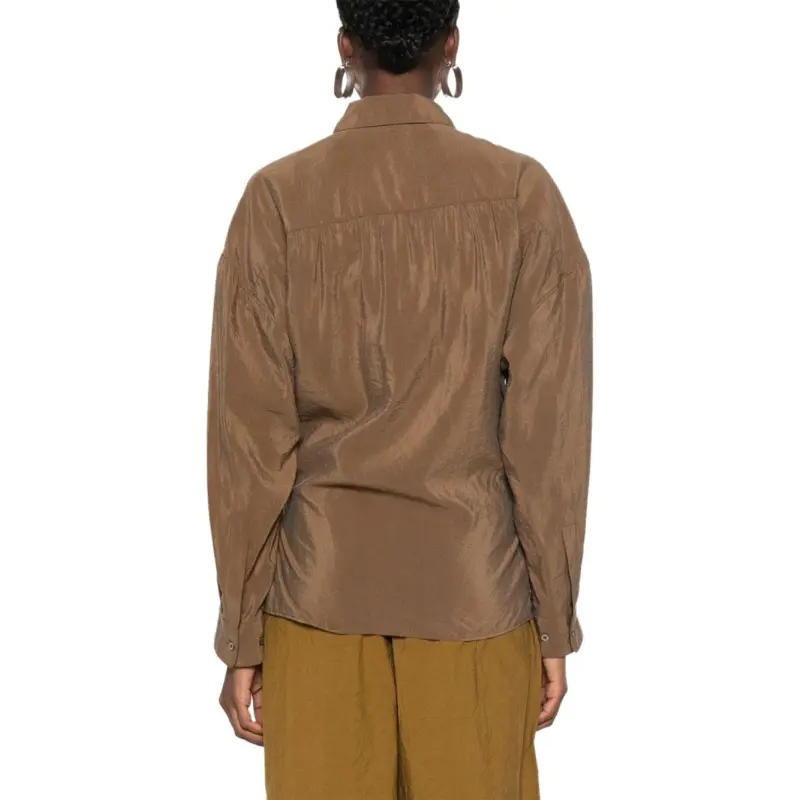 Lemaire Long Sleeved Draped Shirt-3