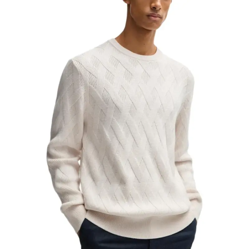HUGO BOSS Sweaters Men White-2