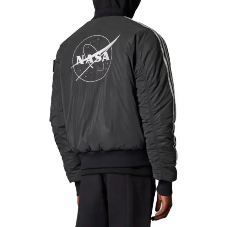 Adidas Free Shipping With AdiClub Juventus X NASA inspired Lfstlr Reversible Bomber Jacket-3