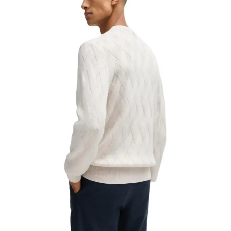 HUGO BOSS Sweaters Men White-3
