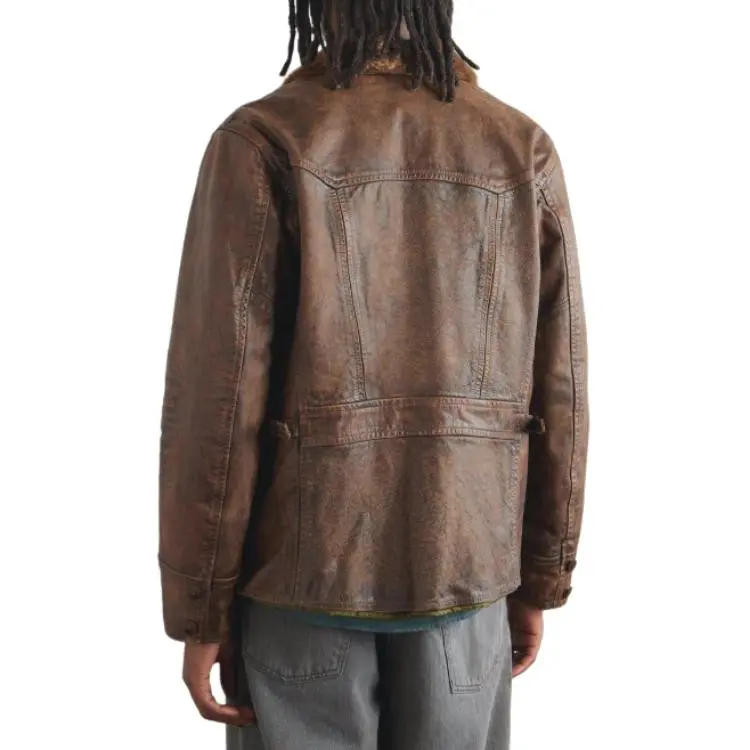 Ralph Lauren Rrl Bradley Leather Jacket-3