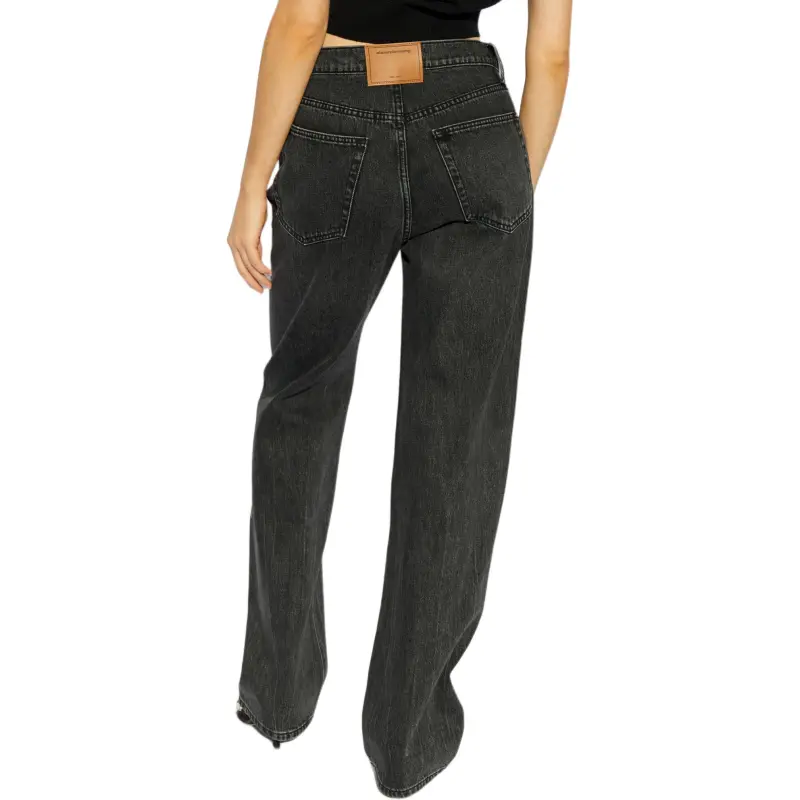 Alexander Wang Logo Embroidered Straight Leg Jeans-4