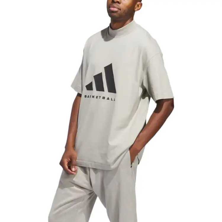 Adidas T Shirts Unisex Gray-4