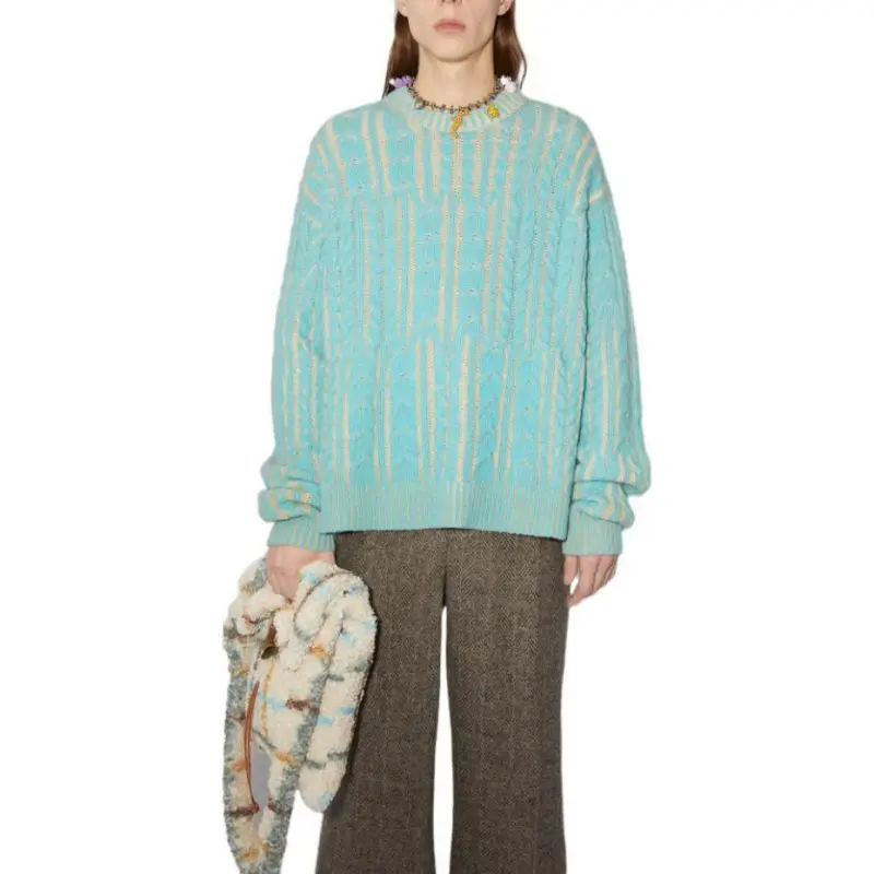 Acne Studios Sweaters Unisex Turquoises Blue-2