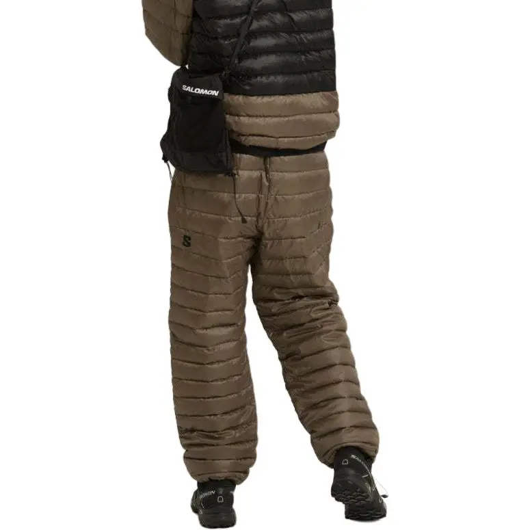 SALOMON Down & Insulated Pants Men Brown-4