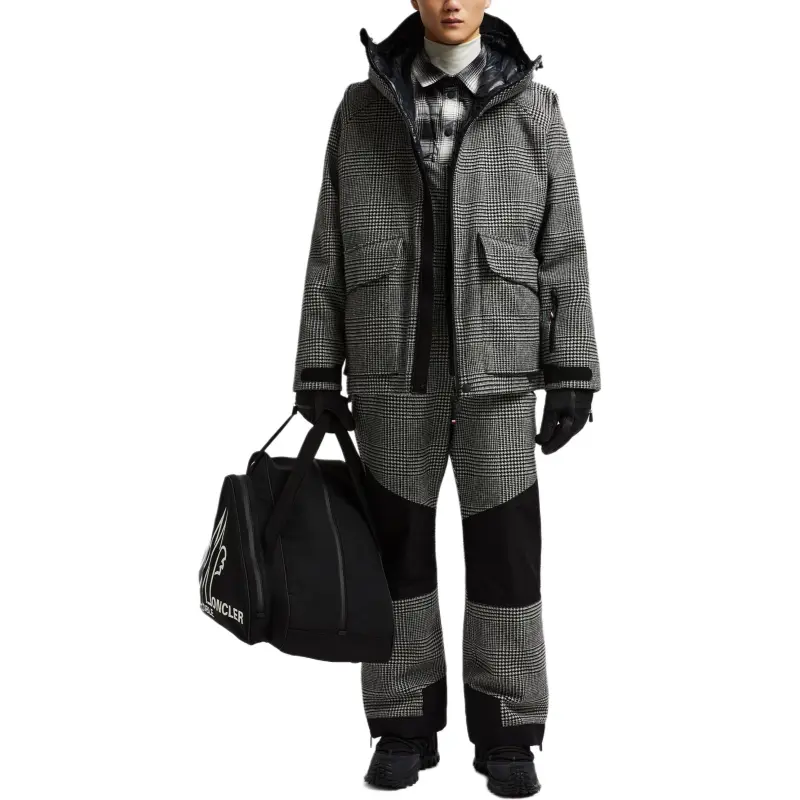 Moncler Ski Pants Men Black-2