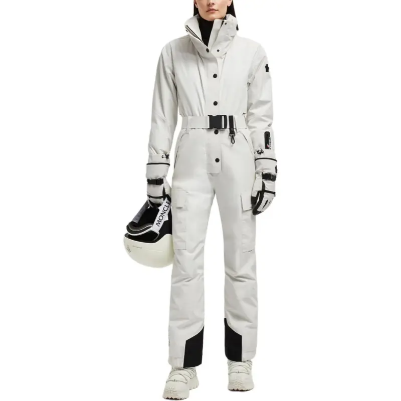 Moncler Ski Coveralls Women's Ice Gray-1