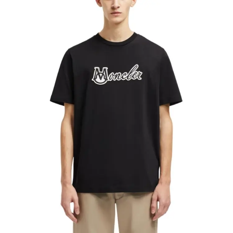 Moncler Logo Patch Crewneck T Shirt-1