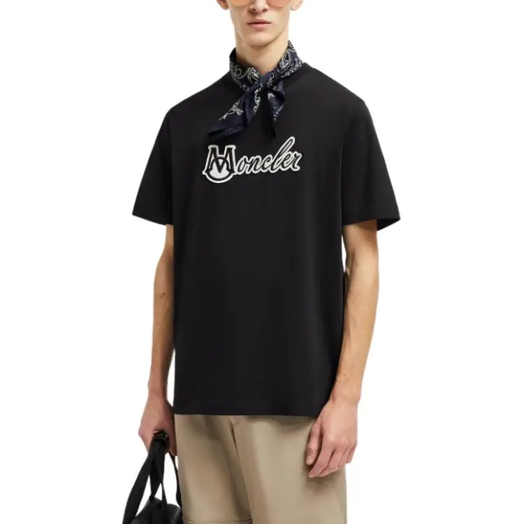 Moncler Logo Patch Crewneck T Shirt-2