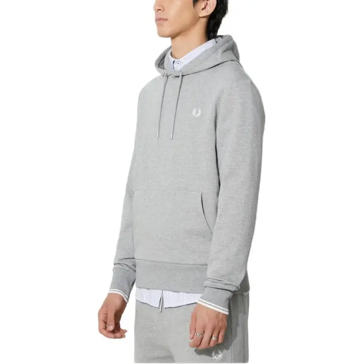 FRED PERRY Logo embroidered Hoodie-3