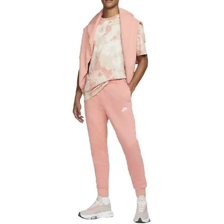 Nike Knitted Sweatpants Men Nude Pink-1