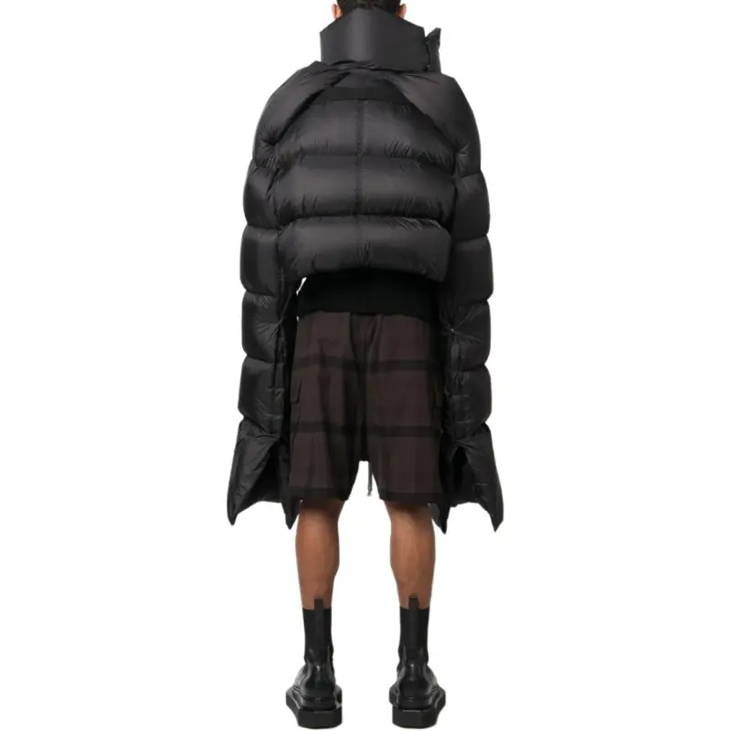 RICK OWENS Babel Mountain Duvet Cropped Jacket-4