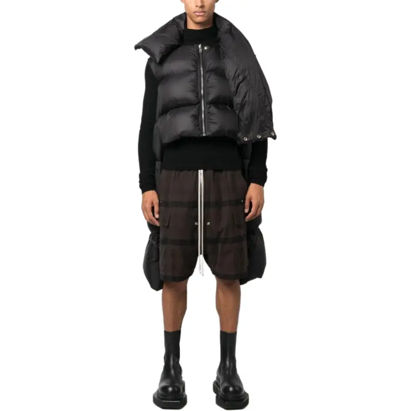 RICK OWENS Babel Mountain Duvet Cropped Jacket-2