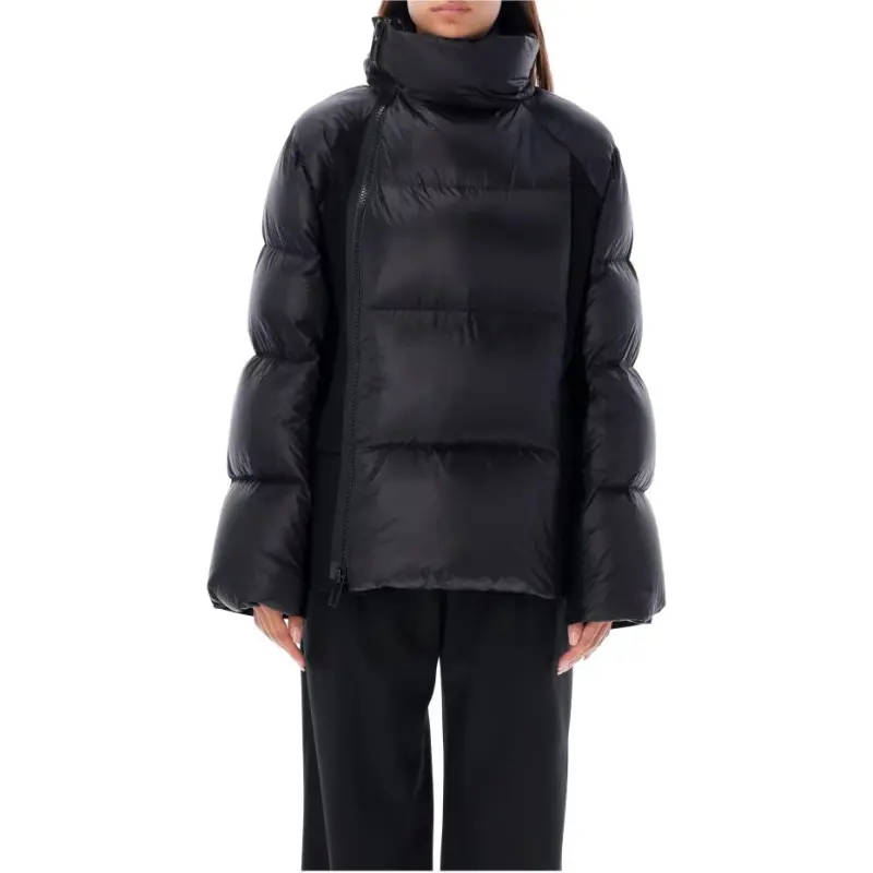 Sacai Wool Melton X Padded Jacket 'Black'-2