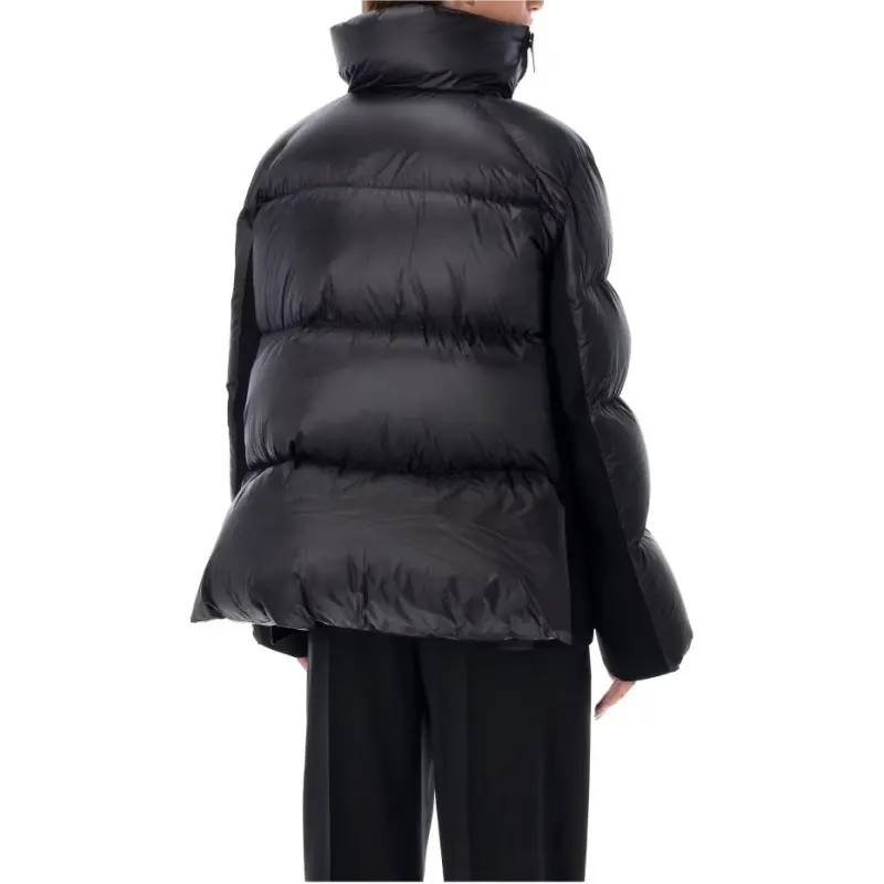 Sacai Wool Melton X Padded Jacket 'Black'-4