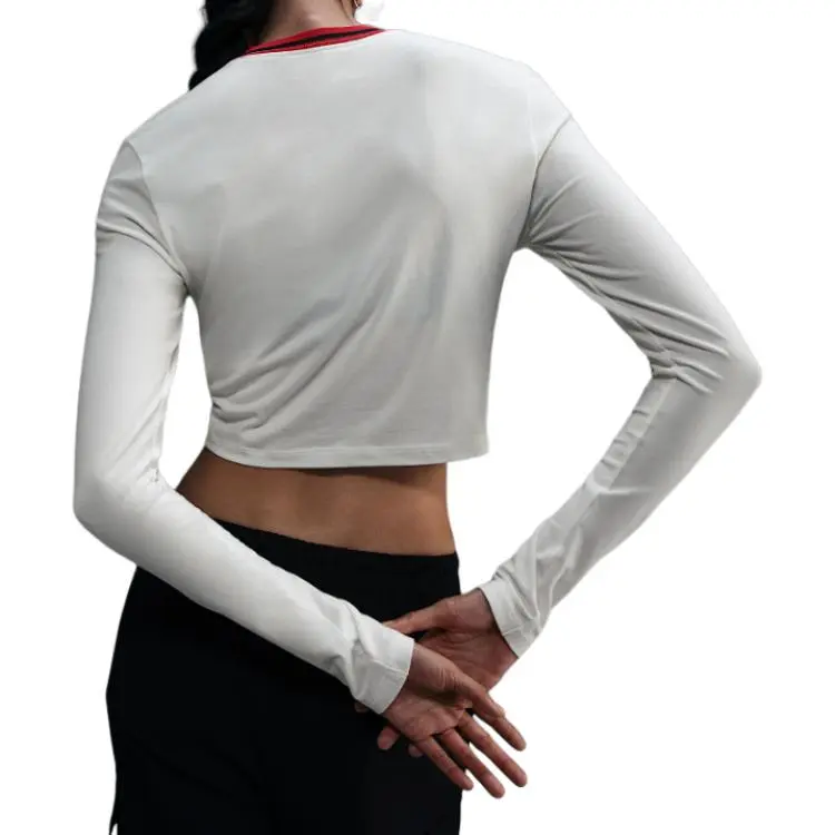 Nike Sportswear Chill Knit Women's Slim Long Sleeve Cropped Graphic T Shirt-4