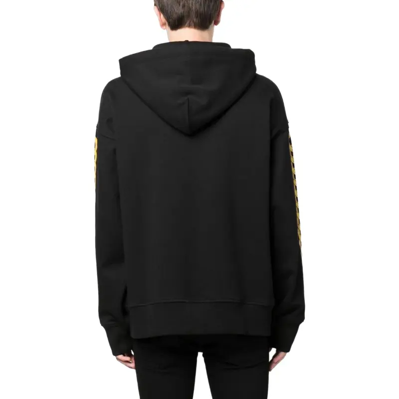 VERSACE JEANS Logo print Cotton Hoodie-4